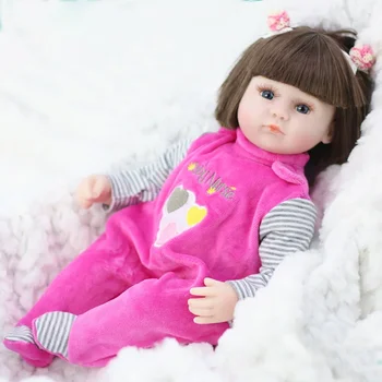 42 см Кукла-Реборн, игрушки, сопровождающие куклу во сне, Реалистичные Мягкие куклы-Реборн для девочек, подарки на День рождения, Детские игрушки