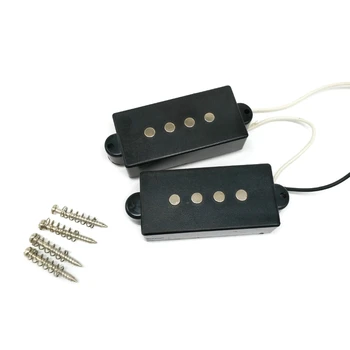 Y1QE P Bass Humbucker Звукосниматели с предварительно подключенным жгутом проводов с 1T1V 1Jack, 4-струнные Басовые Звукосниматели для электрического баса в стиле PB, черный
