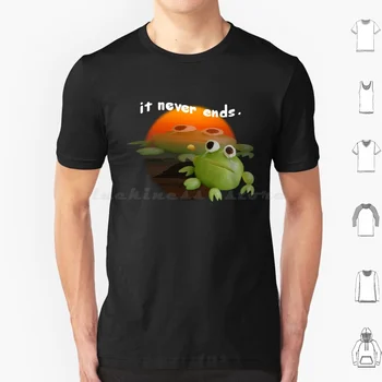 Это никогда не закончится, футболка Trauma Frog Meme Cool Tee из хлопка 6Xl