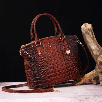 Новая сумочка, сумка-подушка с рисунком крокодиловой кожи, модная женская сумка, кошельки и сумочки, женская сумка, Повседневные сумки-тоут для женщин