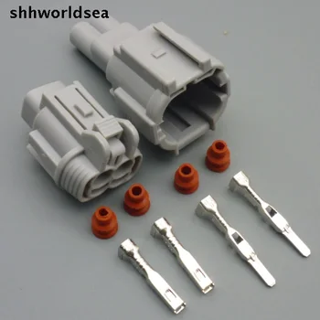 shhworldsea 2.2 мм мужские женские автомобили small lights штекер электромагнитного клапана разъем противотуманной фары для nissan 6185-0867 6188-0554