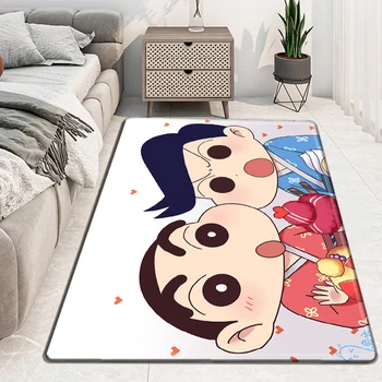 Мультяшный карандаш Шинчан, японские забавные комиксы, дети любят ковры, мальчики и девочки играют в пушистый нескользящий большой ковер