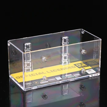 Акриловая прозрачная витрина для моделирования модели автомобиля из сплава 1: 64, жесткий чехол, коллекционная фигурка, Пылезащитный ящик для хранения