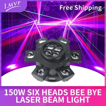 I. Лазерный движущийся головной фонарь MVP Beam 6 * 10 Вт + 4 * 10 Вт RGBW LED Bee Eyes для ночного клуба