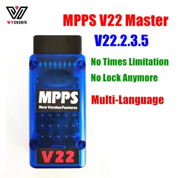 MPPS V22 Master Версия Без ограничения токенов Без блокировки MPPS V22.2.3.5 Мощный инструмент программирования Считывание Запись Сканер контрольной суммы