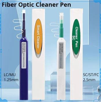 Инструмент для очистки оптического волокна 2,5 мм и 1,25 мм в один клик SC / ST / FC 2,5 мм и LC 1,25 мм Оптическое волокно Pen 800 Легко очищается в эксплуатации