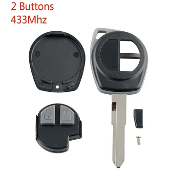 Автомобильный умный дистанционный ключ с 2 кнопками Подходит для Suzuki Swift Sx4 Alto Jimny Vitara Ignis Splash 2007-2013 433 МГц