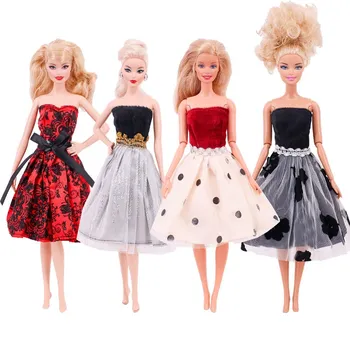 Одежда для куклы Barbiees, вечернее платье, юбка, подходящая для 11,5-дюймовой куклы Barbies, модная коктейльная повседневная одежда, аксессуары