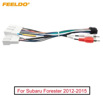 FEELDO Car Audio 16pin Жгут Проводов Для Subaru Forester (2012-2015) Стерео Монтажный Проводной Адаптер