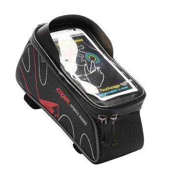 Сумка для Мобильного Телефона с Сенсорным Экраном для велосипеда 6,5 Дюймов, Водоотталкивающая Верхняя Балочная Сумка Для велосипеда MTB, Снаряжение Для верховой езды XA141TQ