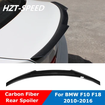 Стиль M4, Материал из настоящего углеродного волокна, Заднее крыло багажника, задний спойлер для BMW 5 серии F10 F18 2012-2016