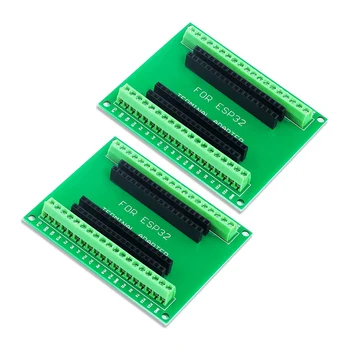 2шт Разделительная плата ESP32 GPIO 1 на 2 для разработки 38-контактной узкой версии микроконтроллера ESP32 ESP-WROOM-32