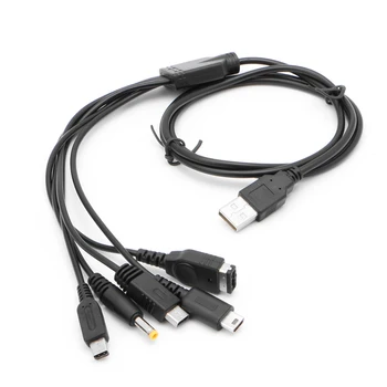 Кабель для зарядки Micro USB 5 в 1, зарядное устройство для nintendo, для Gba, для Wii U, для кабеля Ndsl