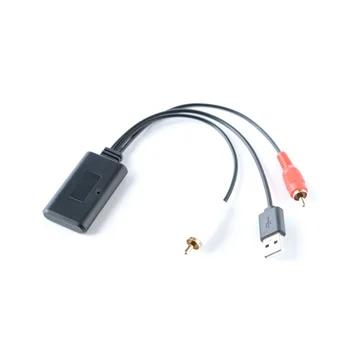 Автомобильный универсальный беспроводной модуль Bluetooth Музыкальный адаптер Аудиокабель Rca Aux с питанием от USB