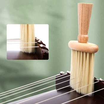 Универсальная щетка для чистки скрипки, 1 шт., как показано на рисунке, деревянная для скрипичных принадлежностей Guzheng, инструменты для уборки пыли