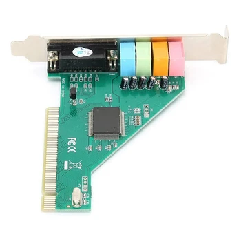 Звуковая карта PCI 4.1-канальный компьютер, Встроенная звуковая карта, внутренняя звуковая карта объемного звучания CMI8738