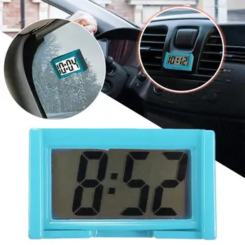 Цифровые часы на приборной панели автомобиля - Автомобильные Клейкие Часы с Гигантским ЖК-дисплеем Времени и суток для Автомобиля A3X4