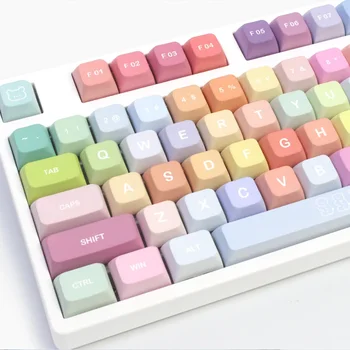 Настраиваемый Красочный Колпачок Для Ключей Candy С Пятисторонней Сублимацией Краски XDA Profile 133Keys Keycap Set для Механической Клавиатуры