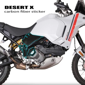 Для наклейки Ducati Desert X 2022 2023 Наклейка DesertX Наклейка для защиты кузова мотоцикла из углеродного волокна