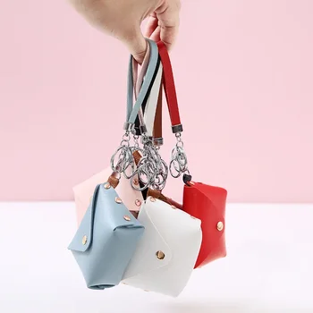 Корейская версия креативного интернет-магазина Red Hot Personality, сумка-цепочка для ключей, кошелек для монет на шнурке из искусственной кожи, мини-сумка для хранения