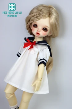 Одежда для куклы подходит на 28-30 см 1/6 размера для куклы YOSD BJD Модная юбка школьной формы с белым бантом