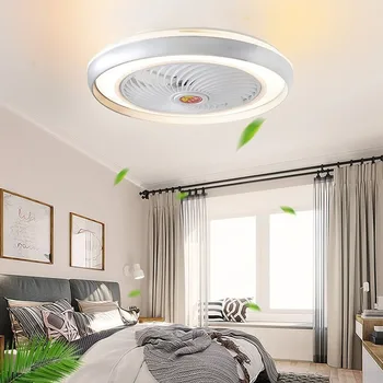 Креативный дизайн 50 см с вентилятором с дистанционным управлением, интеллектуальный потолочный вентилятор Bluetooth, современный декоративный светильник для спальни